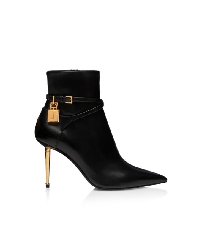 85Mm Leather Padlock Ankle Boot 85Mm Leather Padlock Ankle Boot