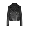 Asymmetric Leather Biker Jacket