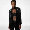 Bianca Single Breasted Peak Lapel Jacket