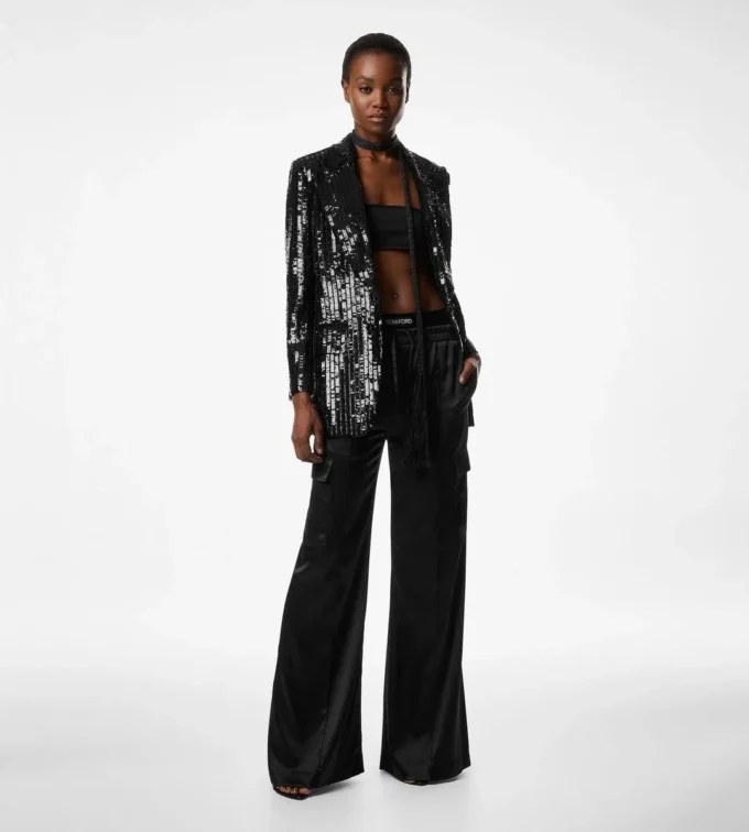 Bianca Single Breasted Peak Lapel Jacket