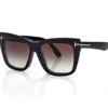 Blue Block Square Opticals with Clip on Sunglasses