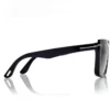 Blue Block Square Opticals with Clip on Sunglasses