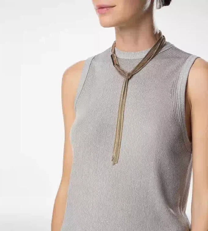 Brass Axis Necklace
