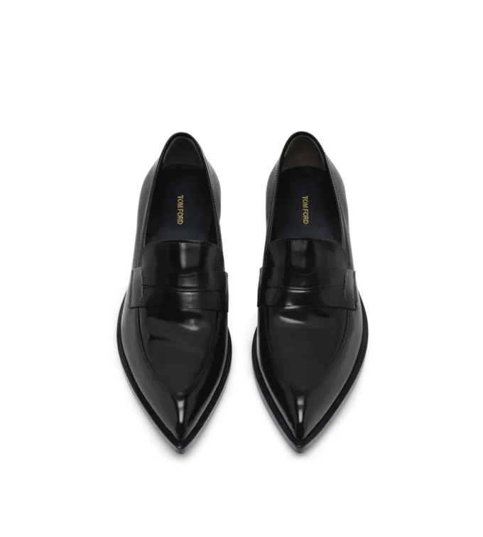 Brushed Leather Eva Loafer
