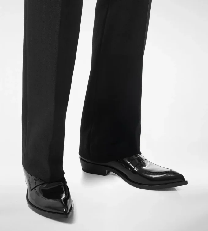 Brushed Leather Eva Loafer