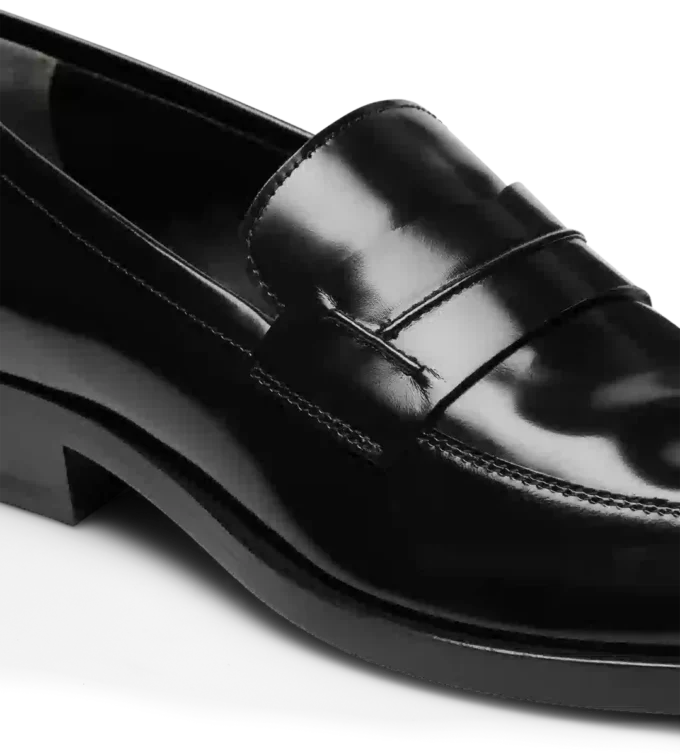 Brushed Leather Loafer
