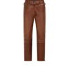 Buffalo Grain Leather Biker Pant