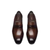 Burnished Leather and Alligator Elkan Twisted Band Loafer