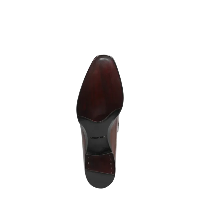 Burnished Leather and Alligator Elkan Twisted Band Loafer