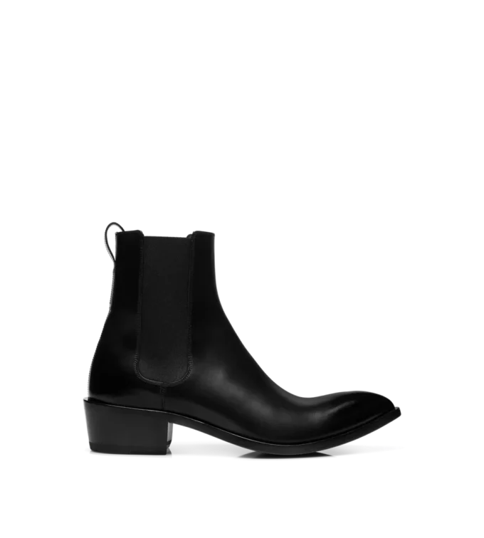 Burnished Leather Chelsea Boot