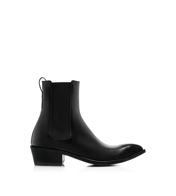 Burnished Leather Chelsea Boot