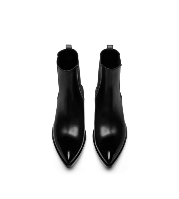 Burnished Leather Chelsea Boot