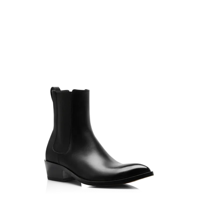 Burnished Leather Chelsea Boot
