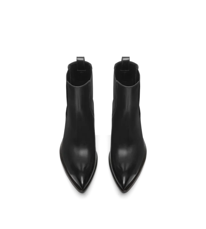 Burnished Leather Chelsea Boot