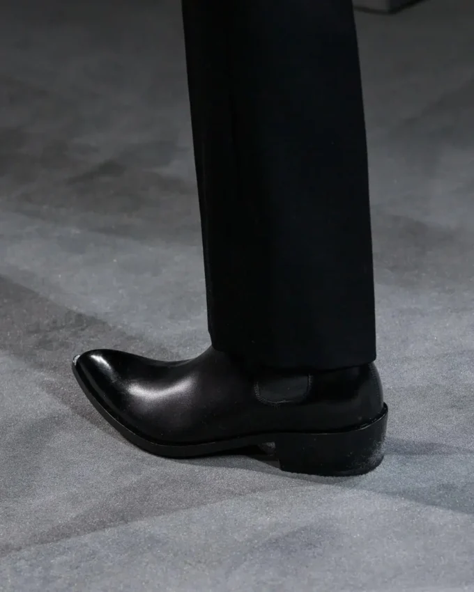 Burnished Leather Chelsea Boot