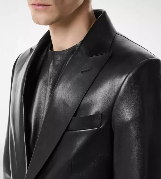 Buttery Leather Bonded Blazer Buttery Leather Bonded Blazer