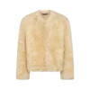 Collarless Shearling Jacket Collarless Shearling Jacket