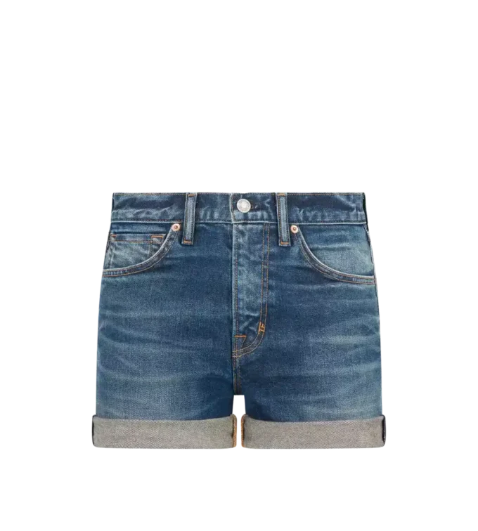 Comfort Stone Washed Denim Shorts
