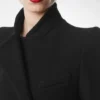 Compact Stretch Boucle’ Wrap Jacket