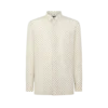 Crepe De Chine Paisley Print Fluid Fit Shirt