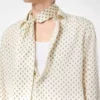 Crepe De Chine Paisley Print Fluid Fit Shirt