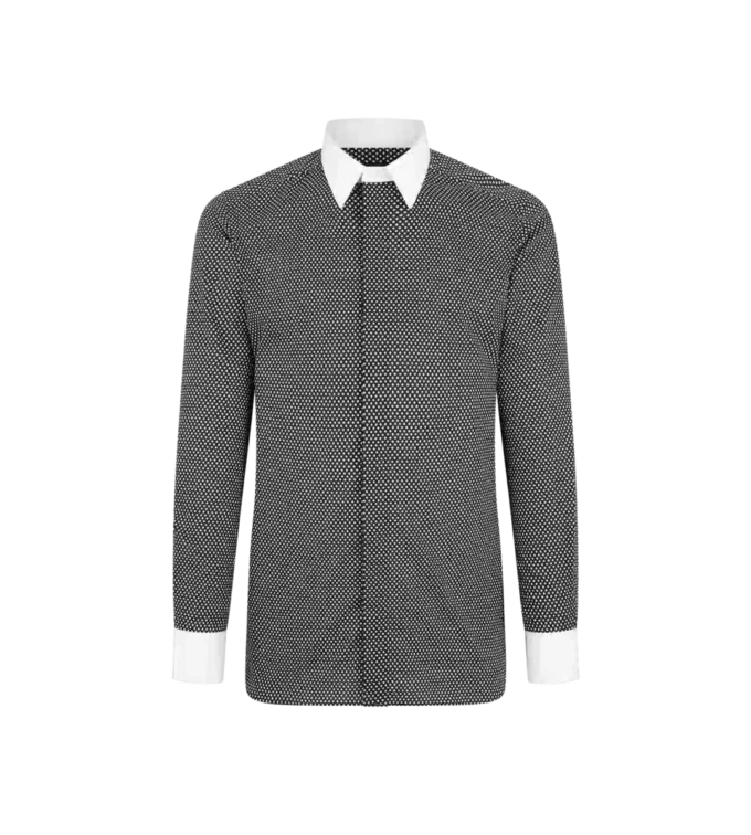 Diamond Print Cotton Classic Fit Shirt