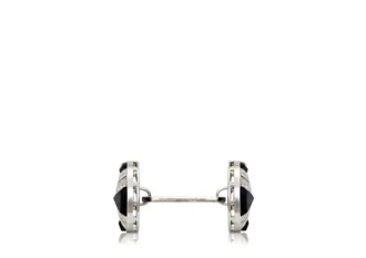 Diamond Round Cufflinks
