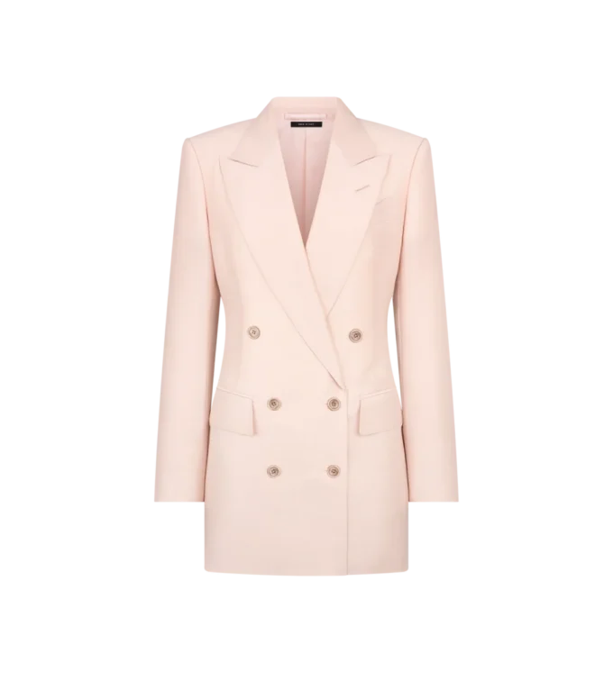 Double Breasted Peak Lapel Jacket