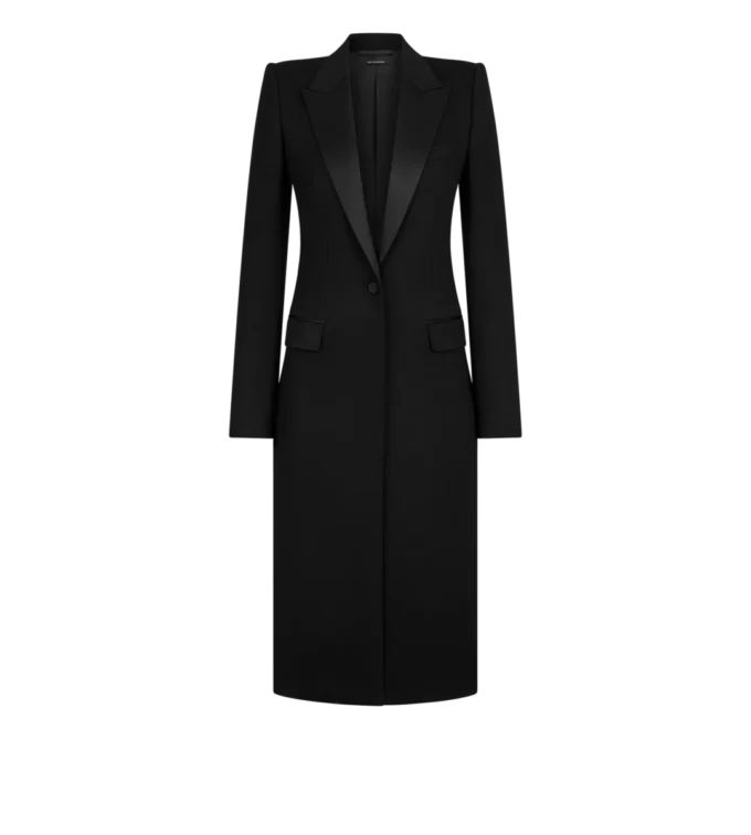 Double Face Light Wool Single Breasted Evening Coat