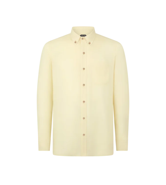 Fluid Gabardine Slim Fit Shirt