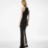 Halterneck Evening Dress with Cut Out