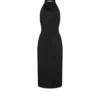 Halterneck Silk Cocktail Dress with Open Back