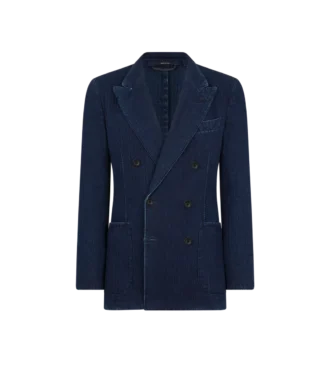 Indigo Herringbone Jacket Indigo Herringbone Jacket