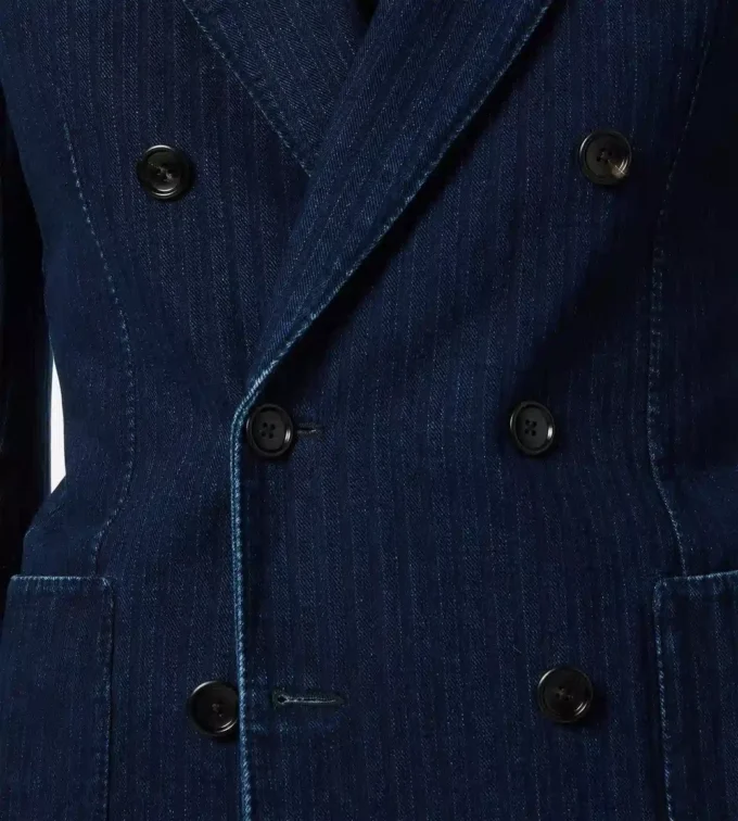 Indigo Herringbone Jacket