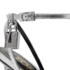 Laminated Nappa Leather Padlock Pointy Naked Sandal