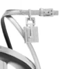 Laminated Nappa Leather Padlock Pointy Naked Sandal