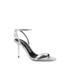 Laminated Nappa Leather Padlock Sandal