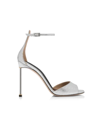Laminated Printed Tejus Spire Ankle Strap Sandal