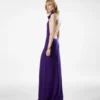 Long Halterneck Dress with Pockets and Open Back