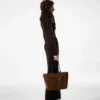 Long Open Turtleneck Cashmere Dress