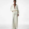 Long Sleeve Gathered Jumpsuit