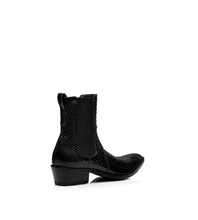 Matte Printed Python Chelsea Boot