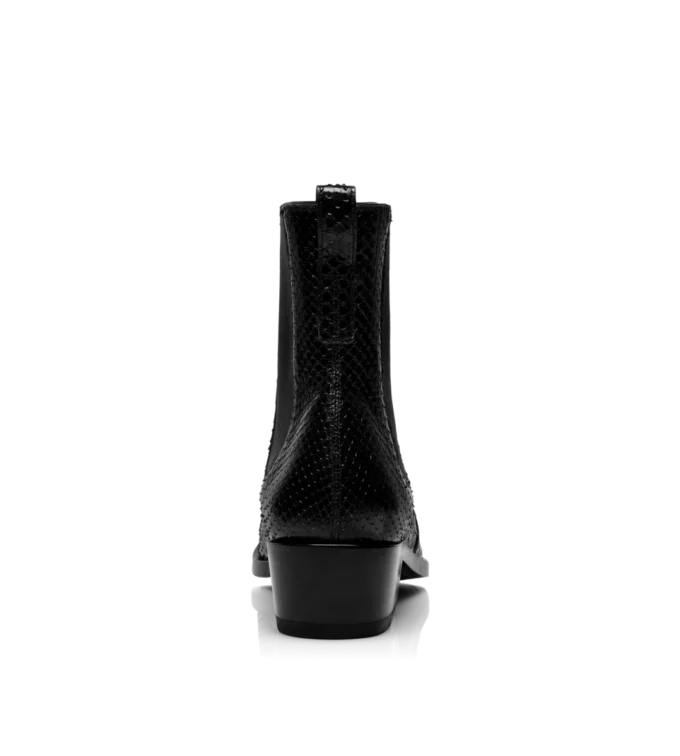 Matte Printed Python Chelsea Boot