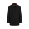 Melton Wool Shearling Peacoat Melton Wool Shearling Peacoat