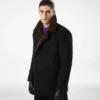 Melton Wool Shearling Peacoat Melton Wool Shearling Peacoat