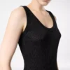 Micro Sequins Embellished Rib Mid-Length Tank Dress