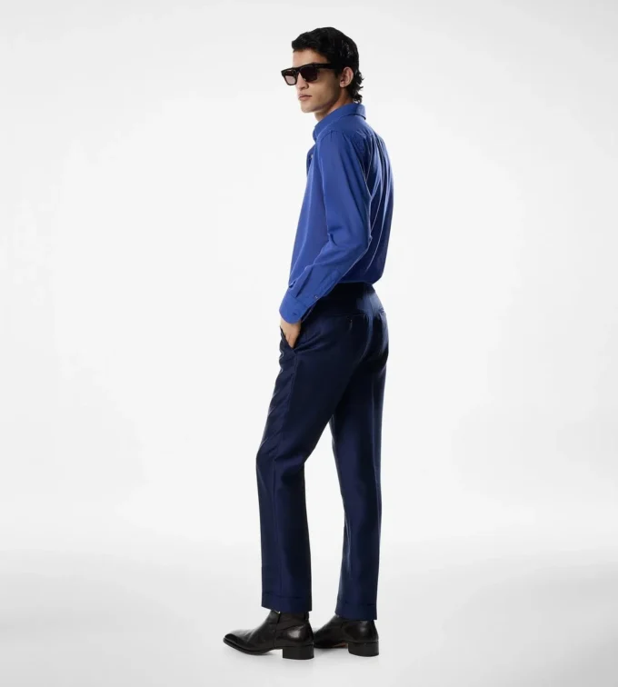 Mohair Silk Twill Dyllan Pant