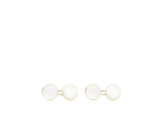 Mother of Pearl Round Cufflinks