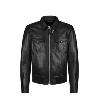Nappa Grain Leather Collar Blouson Nappa Grain Leather Collar Blouson