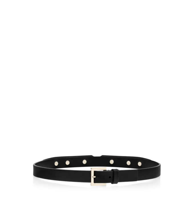 Nappa Leather and Plexiglass Deco Belt